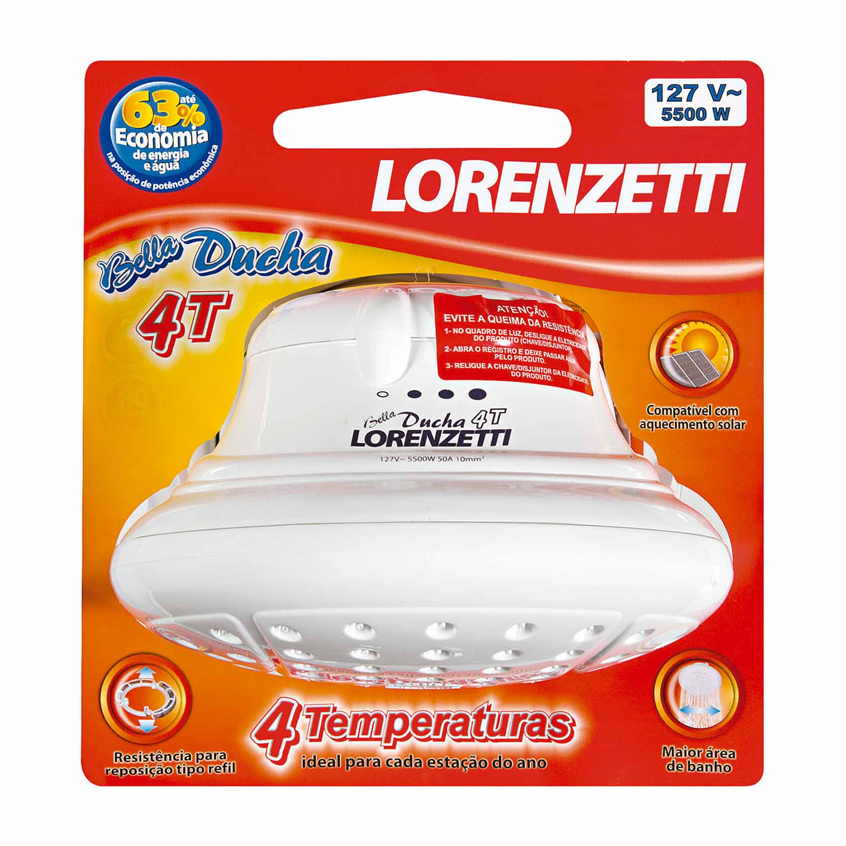 DUCHA LORENZETTI BELLA DUCHA ULTRA 4T 127/220V