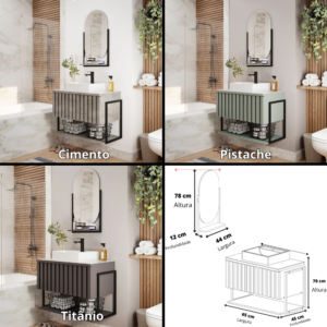 Armário MGM Frisê 60CM + Espelheira Ori