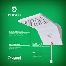 DUCHA ZAGONEL DUCALI ELETRÔNICA 127/220V