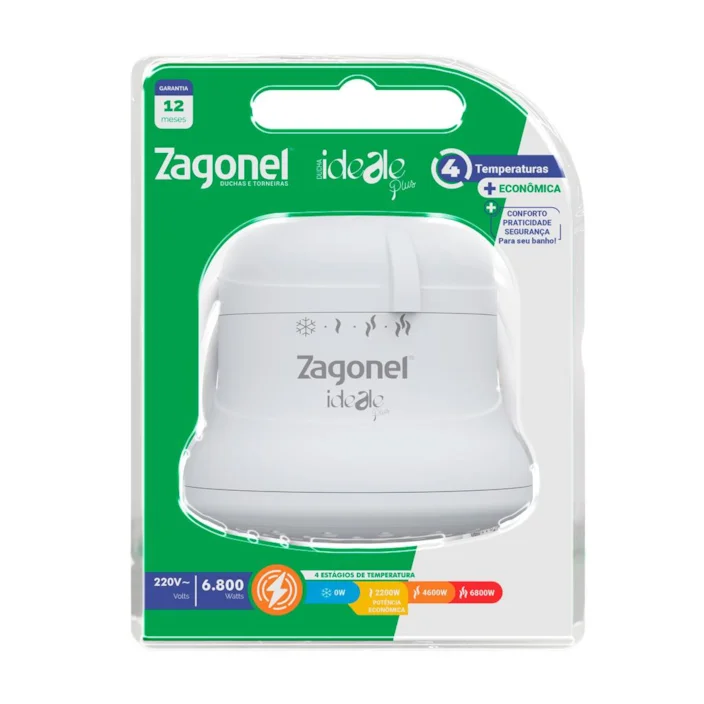 DUCHA ZAGONEL IDEALE PLUS 4T 127/220V