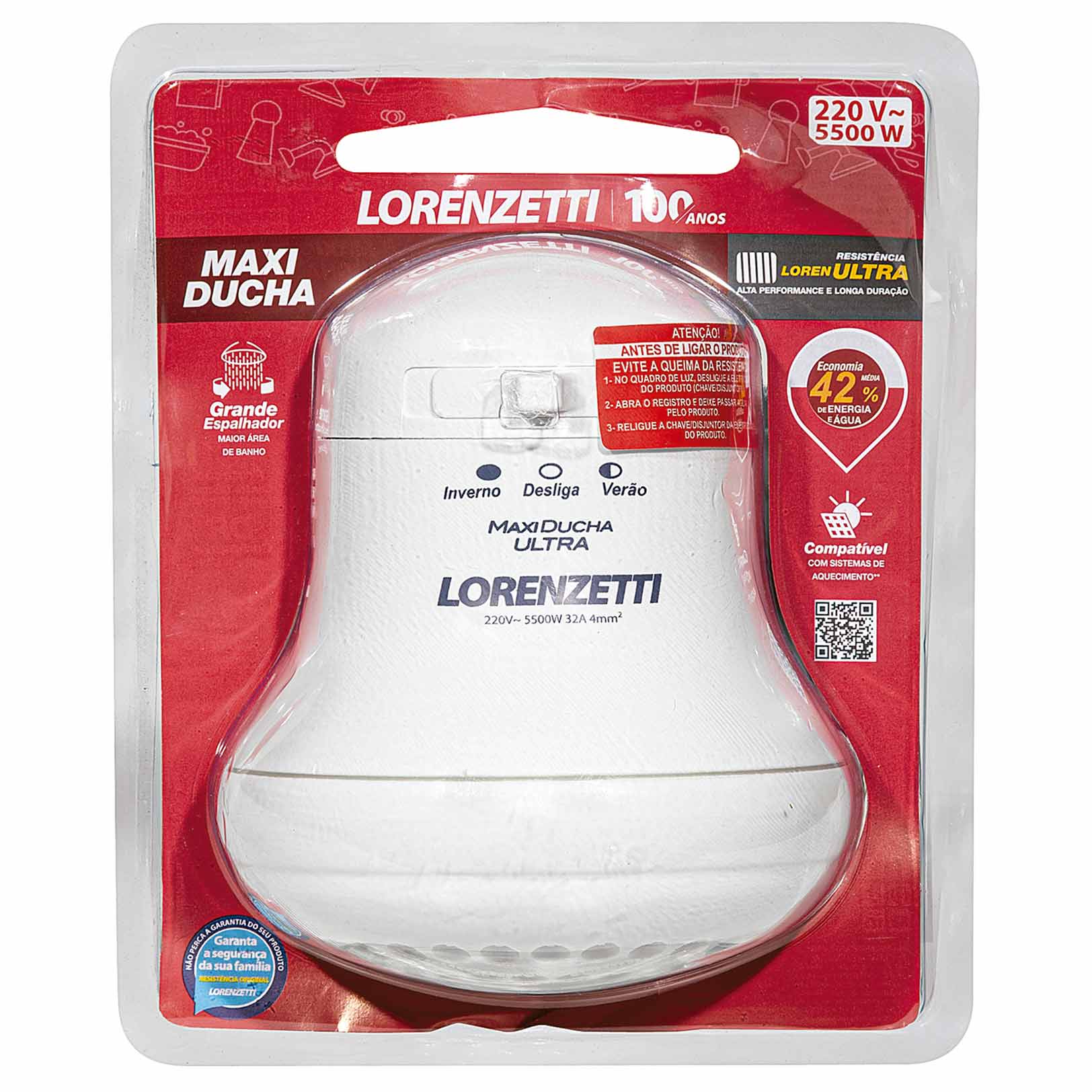 DUCHA LORENZETTI MAXI DUCHA ULTRA 3T 127/220V