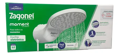 DUCHA ZAGONEL MOMENT ELETRÔNICA 127/220V