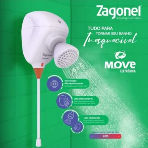 DUCHA ZAGONEL MOVE ELETRÔNICA 127/220V