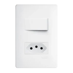 INTERRUPTOR SIMPLES + TOMADA 2P+T 20A FAME HABITAT