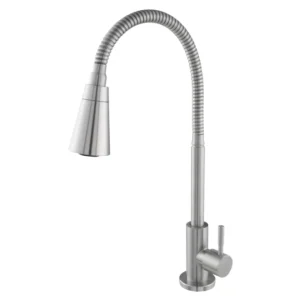 TORNEIRA COZINHA BANCADA GIRATÓRIO GOURMET AÇO ESCOVADO